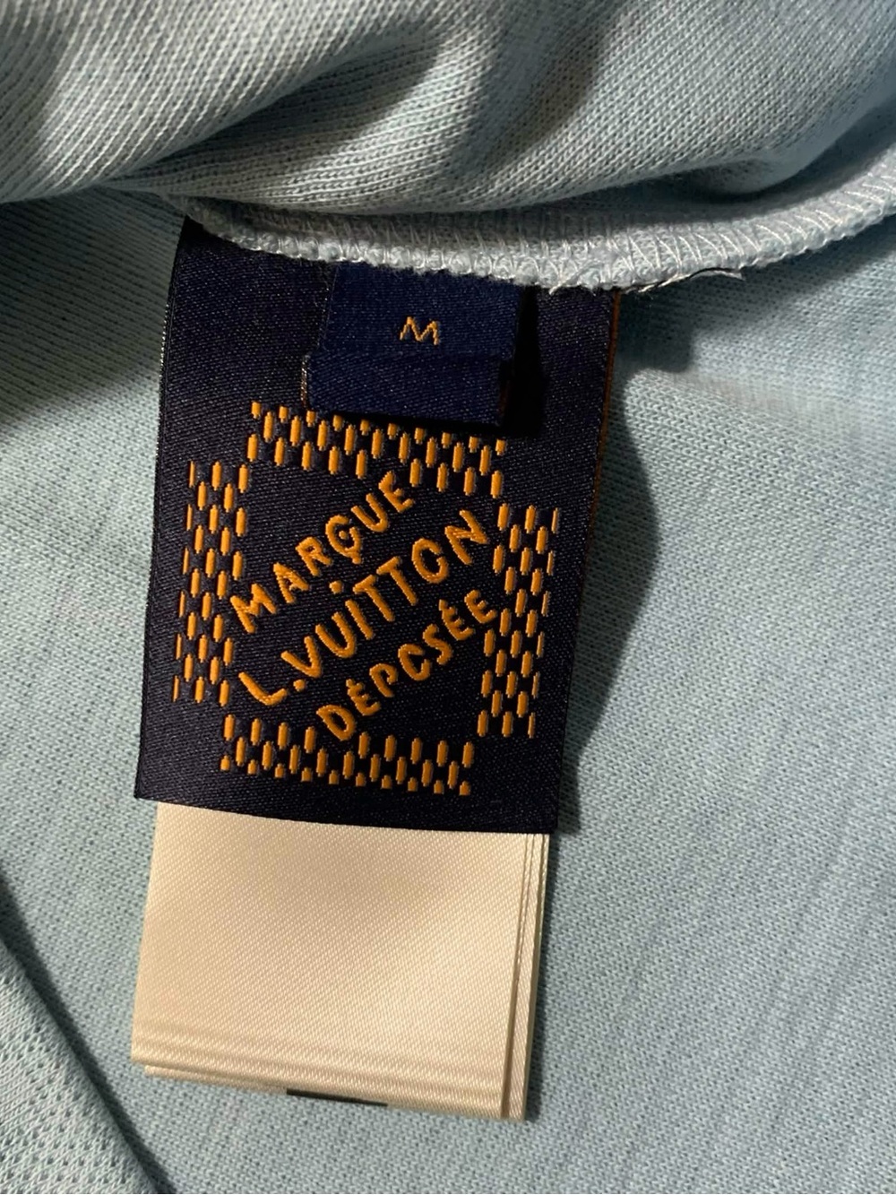 Louis Vuitton Jacquard Pocket Shirt Baby Blue Size M - Picture 5 of 6